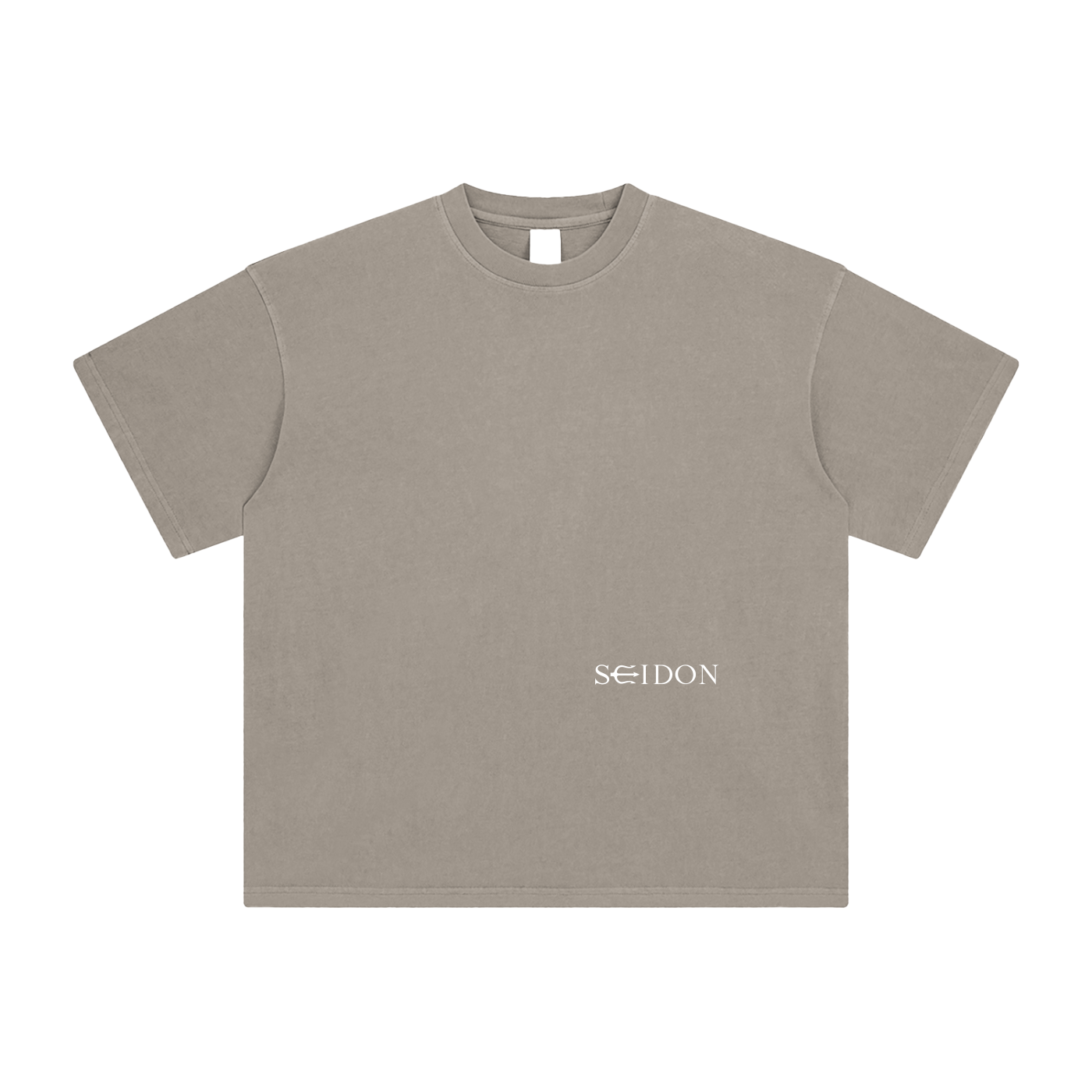 ★Low Tide★ LAYERED TSHIRT GREY Grey Sun washed Sun faded Heavyweight Boxy T-shirt Box Fit